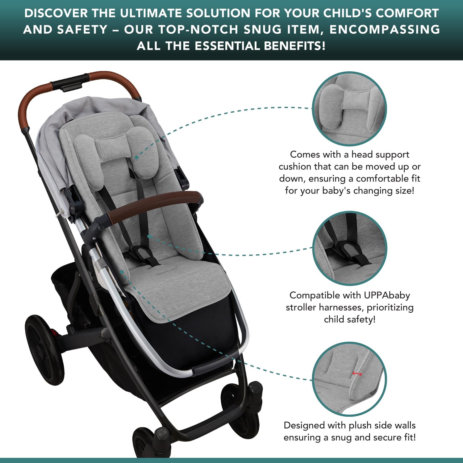 Amazon.co.jp: 幼児用ライナーシート Uppababy Vista、Vista V2、Vista